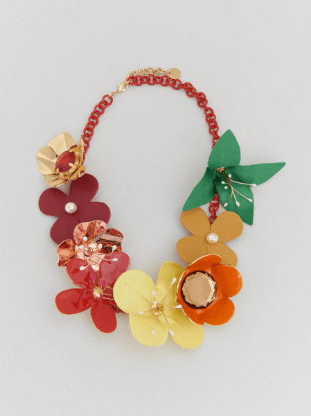 【送料&関税込】Marni Flower Detailed Necklace Marni Flower Necklace | italist