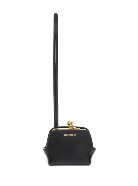 Goji leather micro clutch bag in black Jil Sander – D'Adélia