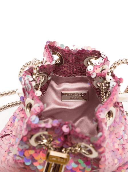 Pink micro Bon Bon bucket bag Jimmy Choo – D'Adélia