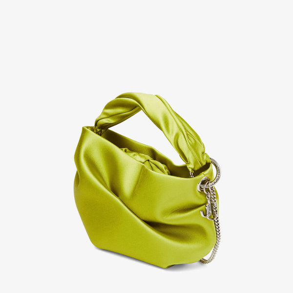 Bonny satin tote bag in lime green Jimmy Choo – D'Adélia