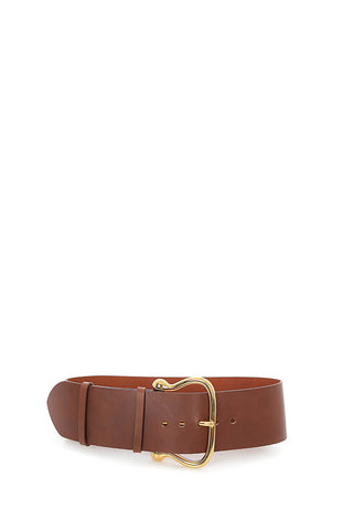 ardillon-buckle leather belt
