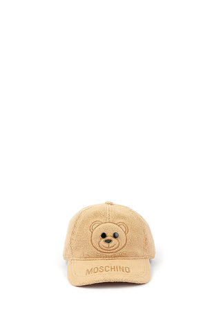 embroidered-logo fleece baseball cap