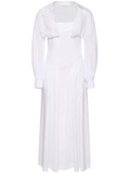 corset-style white dress