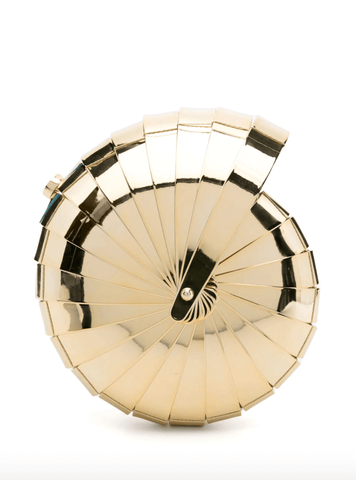 Sirena gold clutch