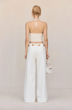 Emelia crochet top in white