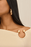 Iris knit top in beige