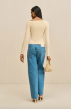 Iris knit top in beige