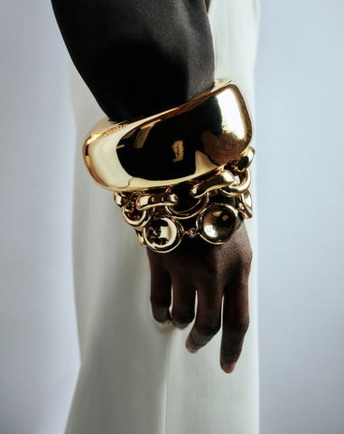 Bean Bangle Bracelet