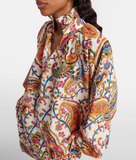 Blouse with floral paisley motif