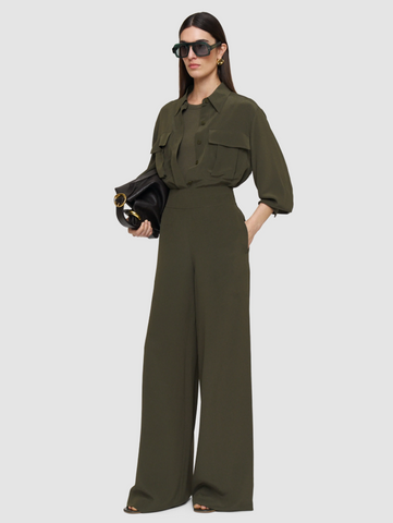 Rihani Crepe de Soie Silk Trousers