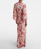 Long dress with floral print