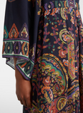 Long Dress With Floral Paisley print
