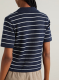 Striped easy polo