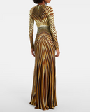 Extra-Long Dress with Iside Print