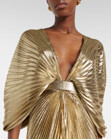 Gold Lamè Maxi Dress