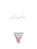 Triangle bikini with zigzag motif