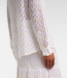 Long Sleeve Shirt with lace motif