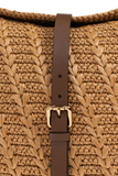 Maxi raffia pony bag