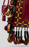Small leather kalispera bag with fringing