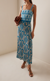 Maxi Flared dress with wrap top