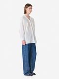 Sailor collar white shirt