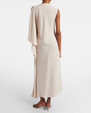 Ali crepe cape dress