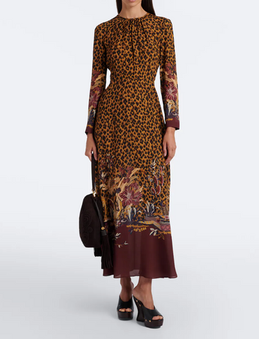 Dress with animal motif