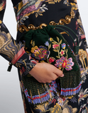 Small suede kalispera bag with embroidery