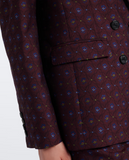 Double-breasted cotton blazer