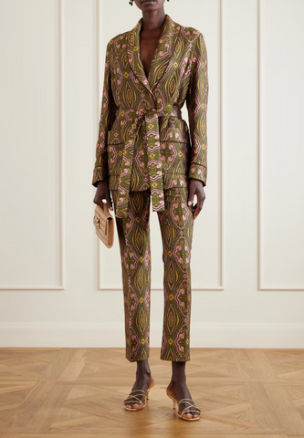 Satin Jacket with belt