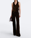 Cotton velvet trousers