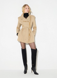 Jacket in taffeta voile fabric