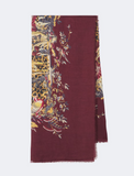 Scarf with floral motif