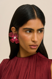 Lucky Earring in Winter Plum