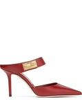 Nell 85mm red mules