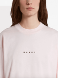 logo-print pink t-shirt