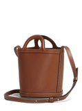 Mini brown bucket bag