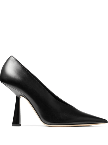 Maryanne 100mm leather pumps