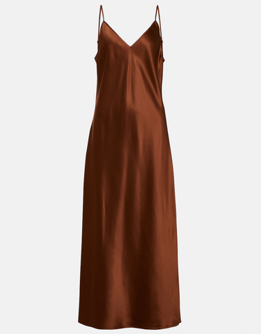 Clea silk satin brown dress Joseph D'Adlia Clea silk satin brown dress Joseph D'Adlia
