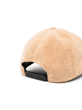 embroidered-logo fleece baseball cap