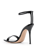 patent leather  sandals in black