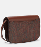Etro Essential Mini jacquard crossbody bag in brown