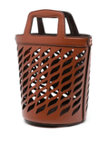 Coffa leather bucket bag