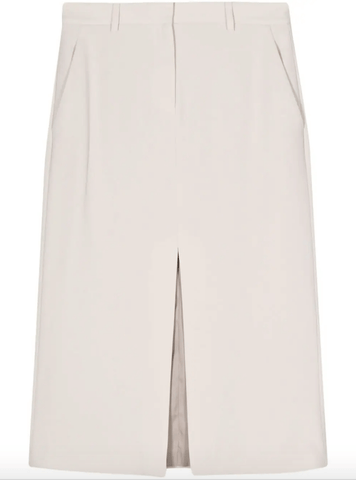 Midi Trouser Skirt in Admiral Crepe