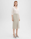 Midi Trouser Skirt in Admiral Crepe