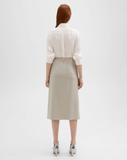 Midi Trouser Skirt in Admiral Crepe
