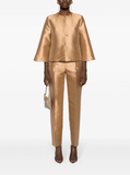 Mikado tailored trousers in gold