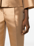 Mikado tailored trousers in gold