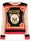 Teddy Bear-embroidered jumper