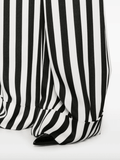 striped satin palazzo pants